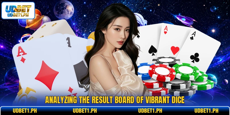 Analyzing the result board of vibrant dice