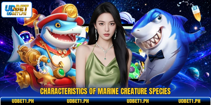 Characteristics of marine creature species