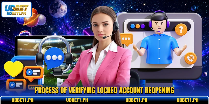 Process of verifying locked account reopening