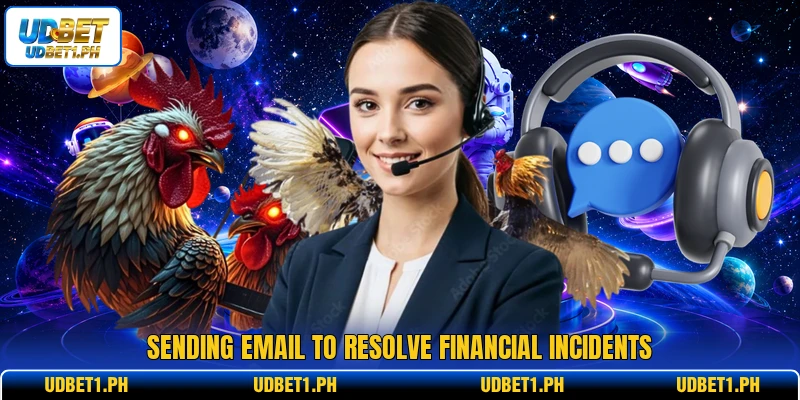 Sending email to resolve financial incidents