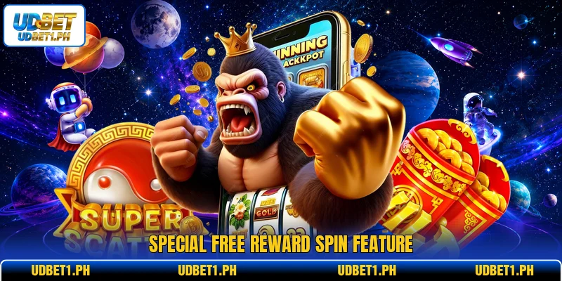 Special free reward spin feature Special free reward spin feature